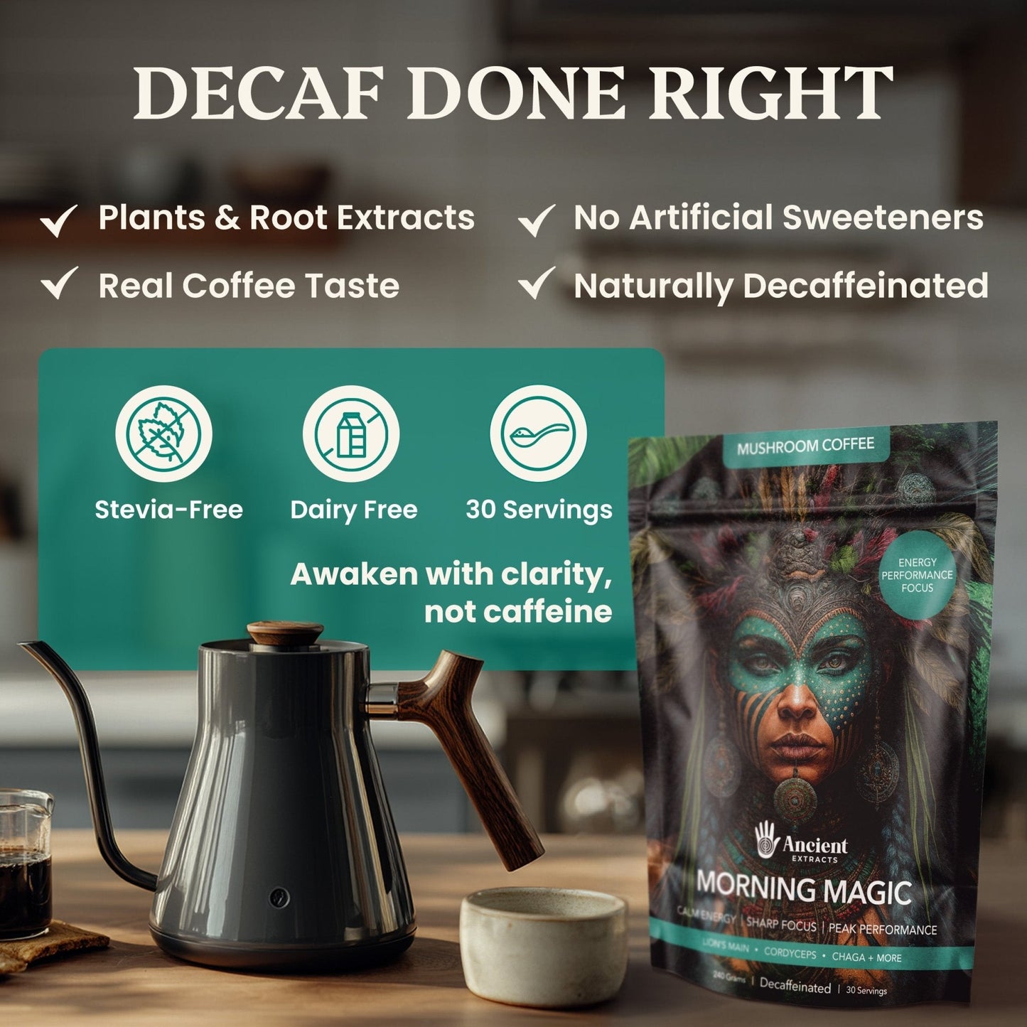 Morning Magic Mushroom Coffee (240g)