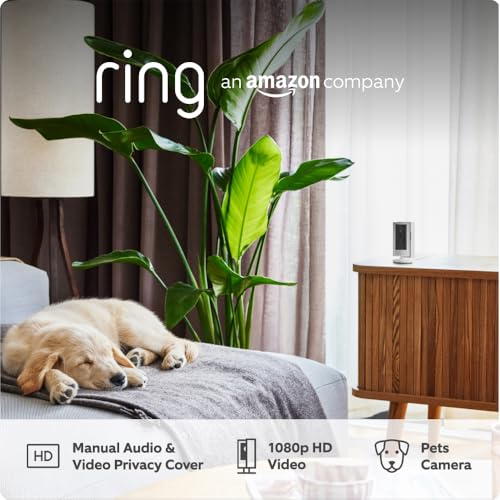 Ring Indoor Camera (2nd Gen) | Plug-In Pet Security Camera | 1080p HD, Two-Way Talk, Wifi, Privacy Cover, DIY | alternative to CCTV system | 30-day free trial of Ring Home - DeKove
