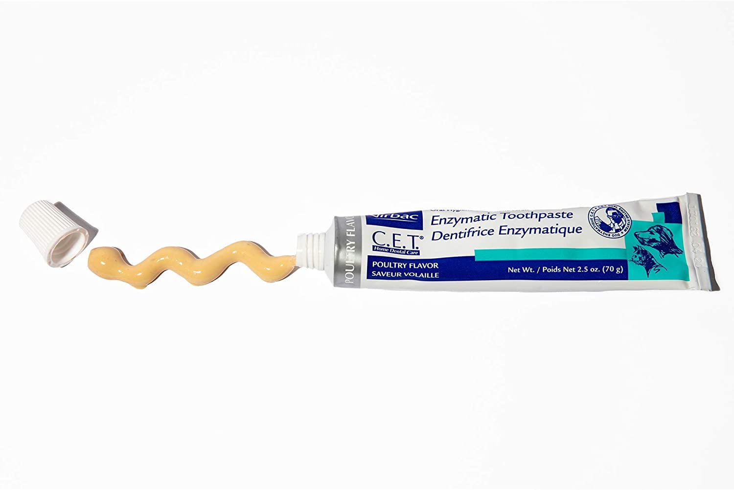 Virbac C.E.T. Toothpaste - Chicken Flavour - 70g - DeKove
