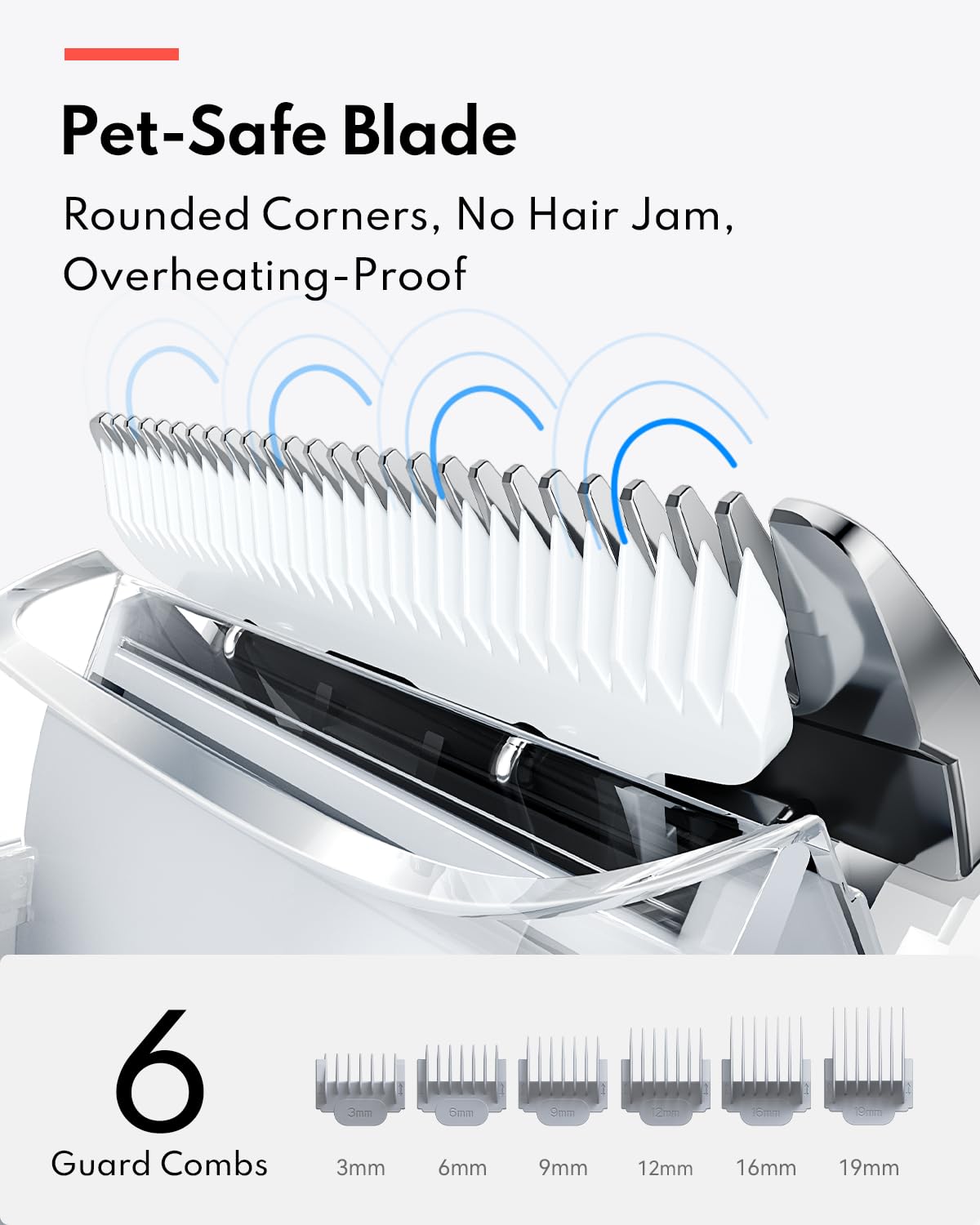 HomeRunPet Ultra Quiet Pet Vacuum, Suction 99% pet Hair, 6 Tool Grooming Kit, Anti Shedding, 1.85L Dust Cup, Home Grooming & Cleaning for Dogs, Cats, Others - DeKove