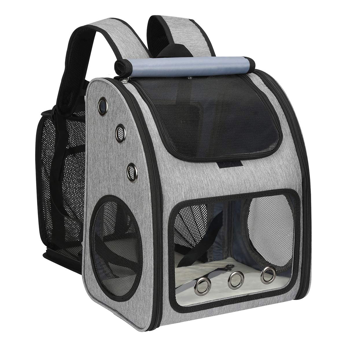 COVONO Expandable Pet Carrier Backpack for Cats, Dogs and Small Animals, Portable Pet Travel Carrier, Super Ventilated Design, Airline Approved, Ideal for Traveling/Hiking/Camping - DeKove