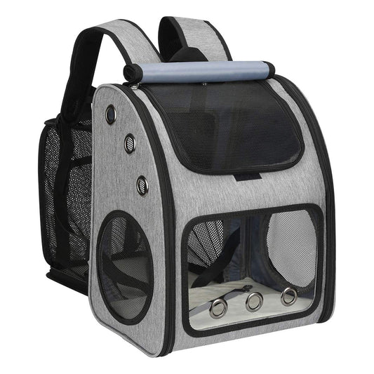 COVONO Expandable Pet Carrier Backpack for Cats, Dogs and Small Animals, Portable Pet Travel Carrier, Super Ventilated Design, Airline Approved, Ideal for Traveling/Hiking/Camping - DeKove