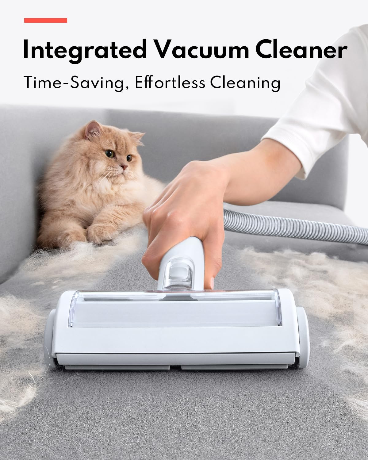 HomeRunPet Ultra Quiet Pet Vacuum, Suction 99% pet Hair, 6 Tool Grooming Kit, Anti Shedding, 1.85L Dust Cup, Home Grooming & Cleaning for Dogs, Cats, Others - DeKove