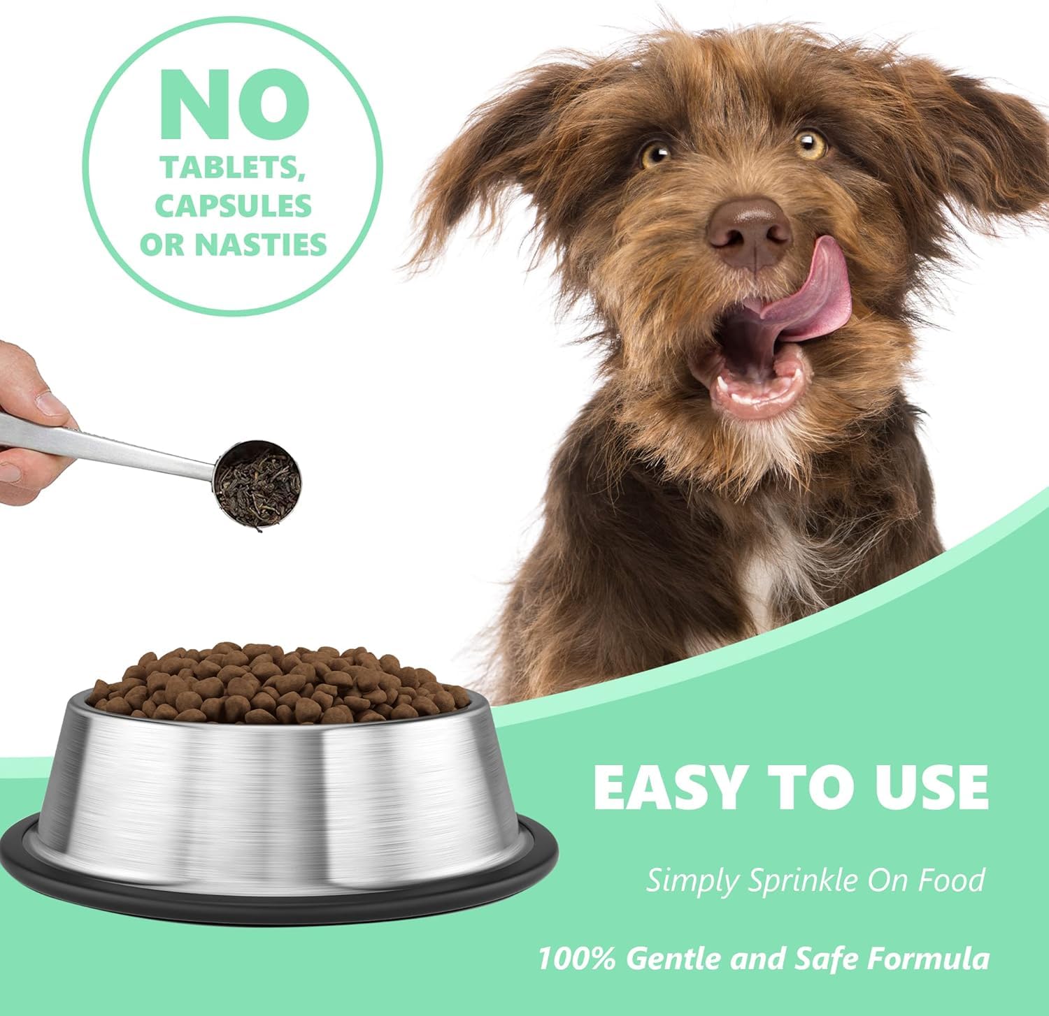 Pets Purest Plaque Off Powder - 185g Plaque Pro Tartar & Plaque Remover for Dogs, Cats & Pet. 100% Natural Bad Breath, Teeth & Gum Disease Oral Health Hygiene Dental Care Formula - DeKove