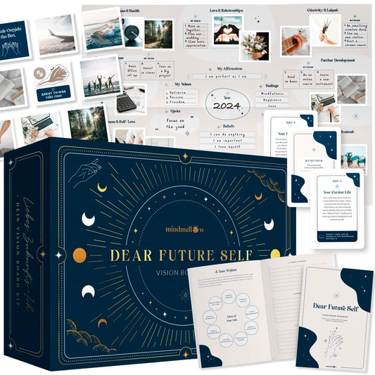 Vision Board Kit "Dear Future Self" - Create Your own Vision Board for Wall and Visualize The Life of Your Dreams - DeKove
