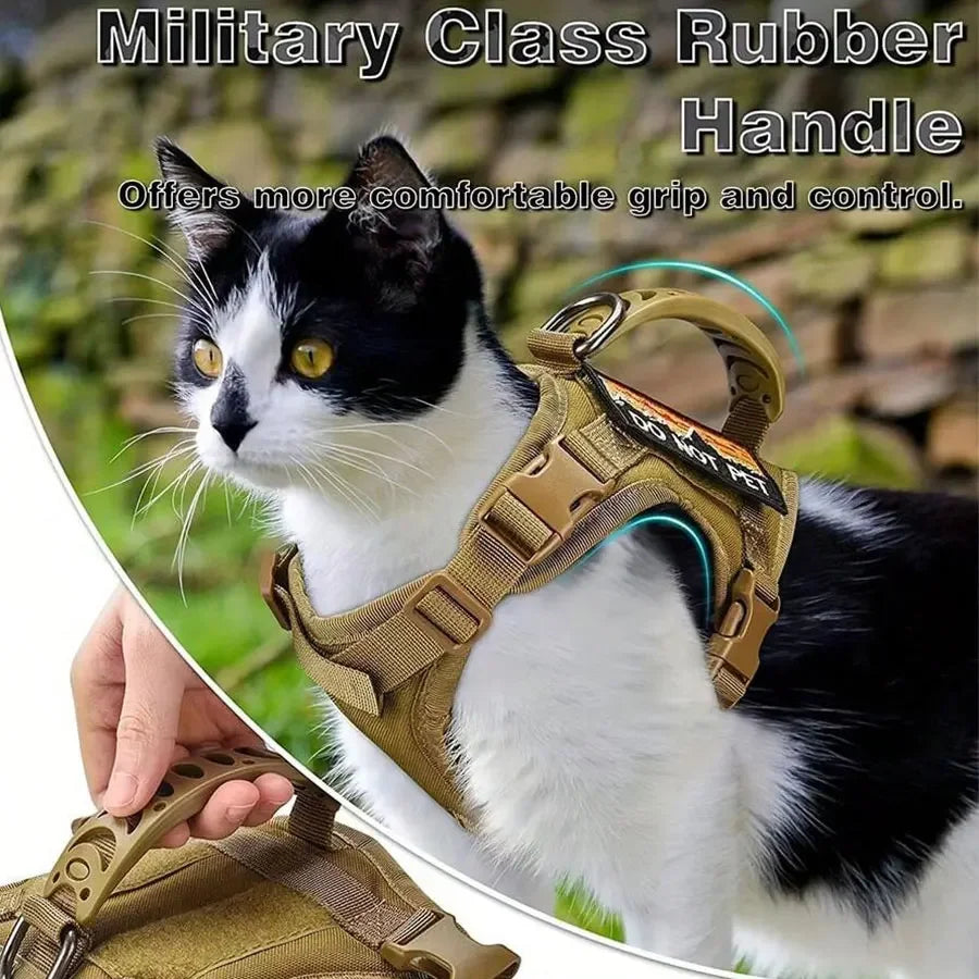Outdoor Cat Vest Waterproof Cat Clothes Cat Chest Strap Special Vest for Walking Cats Can Be Adjusted - DeKove