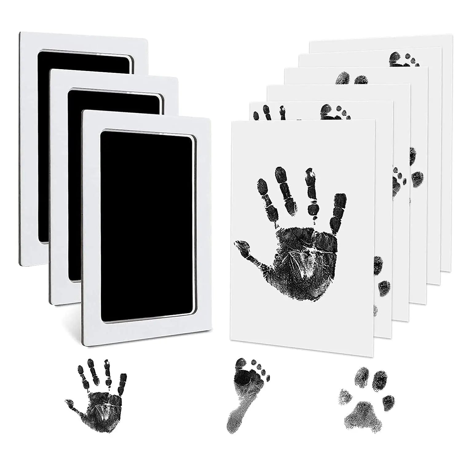 Paw Print Clean Touch Ink Pad, Dog Or Cat Pet Owner Keepsake, DIY Inkless Nose and Pawprint Impression Making Kit - DeKove