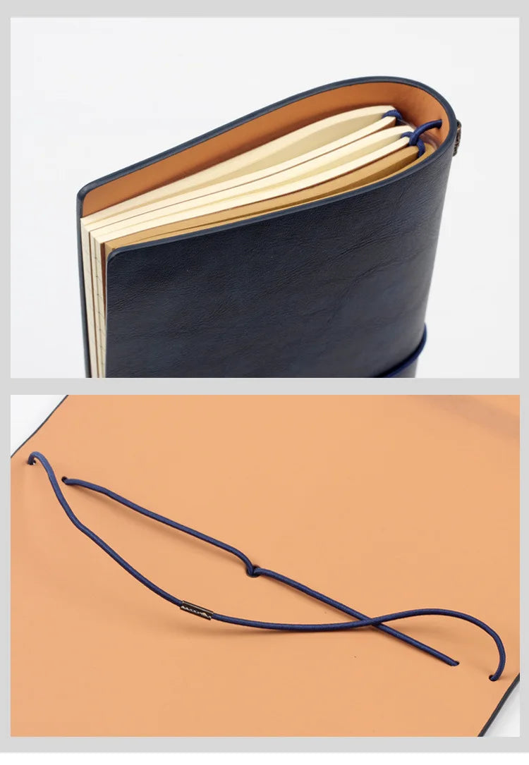 Creative Notebook Travel Ledger A6 Loose-leaf Simple Diary Retro Portable Ledger - DeKove