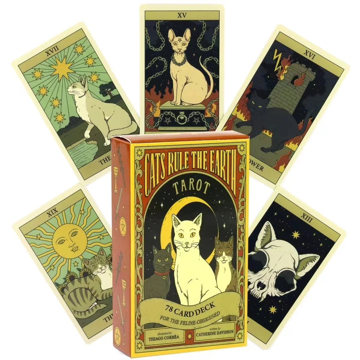 HOT!! Cats Rule Earth Tarot Cards - DeKove