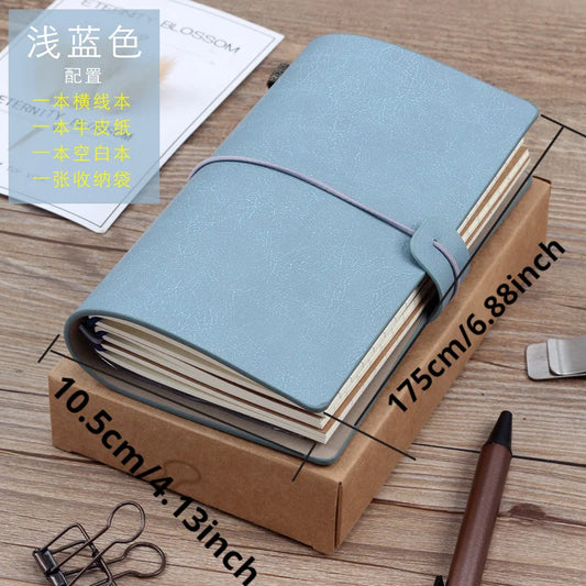Creative Notebook Travel Ledger A6 Loose-leaf Simple Diary Retro Portable Ledger - DeKove