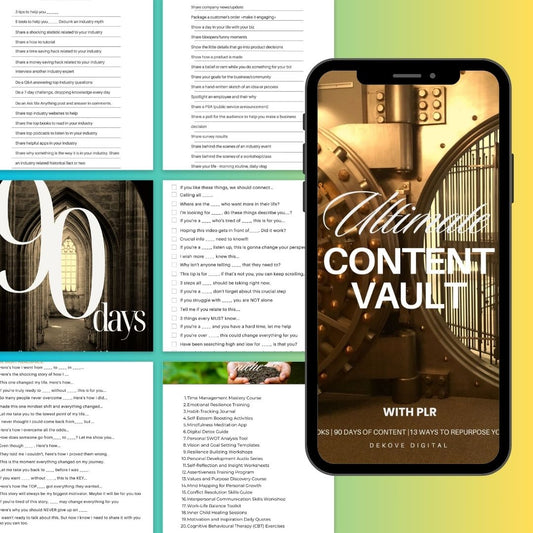 Ultimate Content Vault 💎 - DeKove