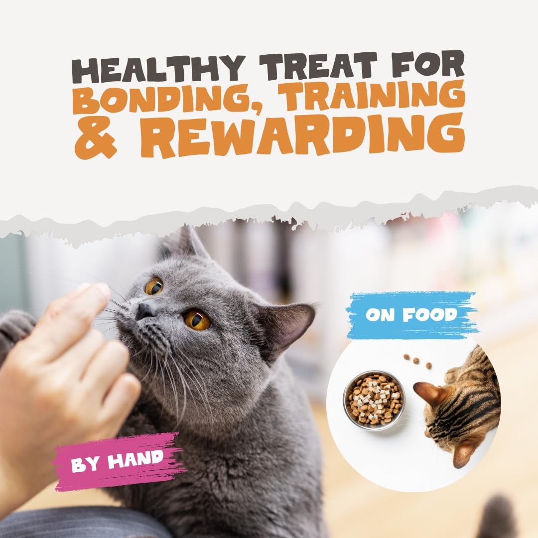 Pets Purest Cat Treats, 100% Chicken Freeze Dried Cat Treats, High Protein - Low Fat Treat for Cats & Kittens 50g - DeKove