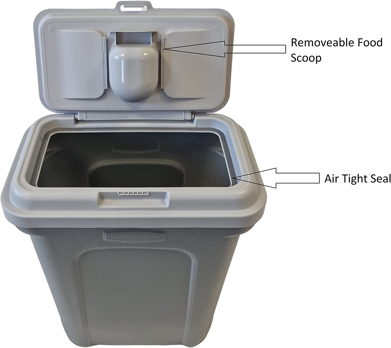 HH Home Hut 35L Large Pet Food Container Dog Cat Animal Storage Bin 16KG Dry Feed 23KG Seed Including Air Tight Seal Purple Lid - DeKove