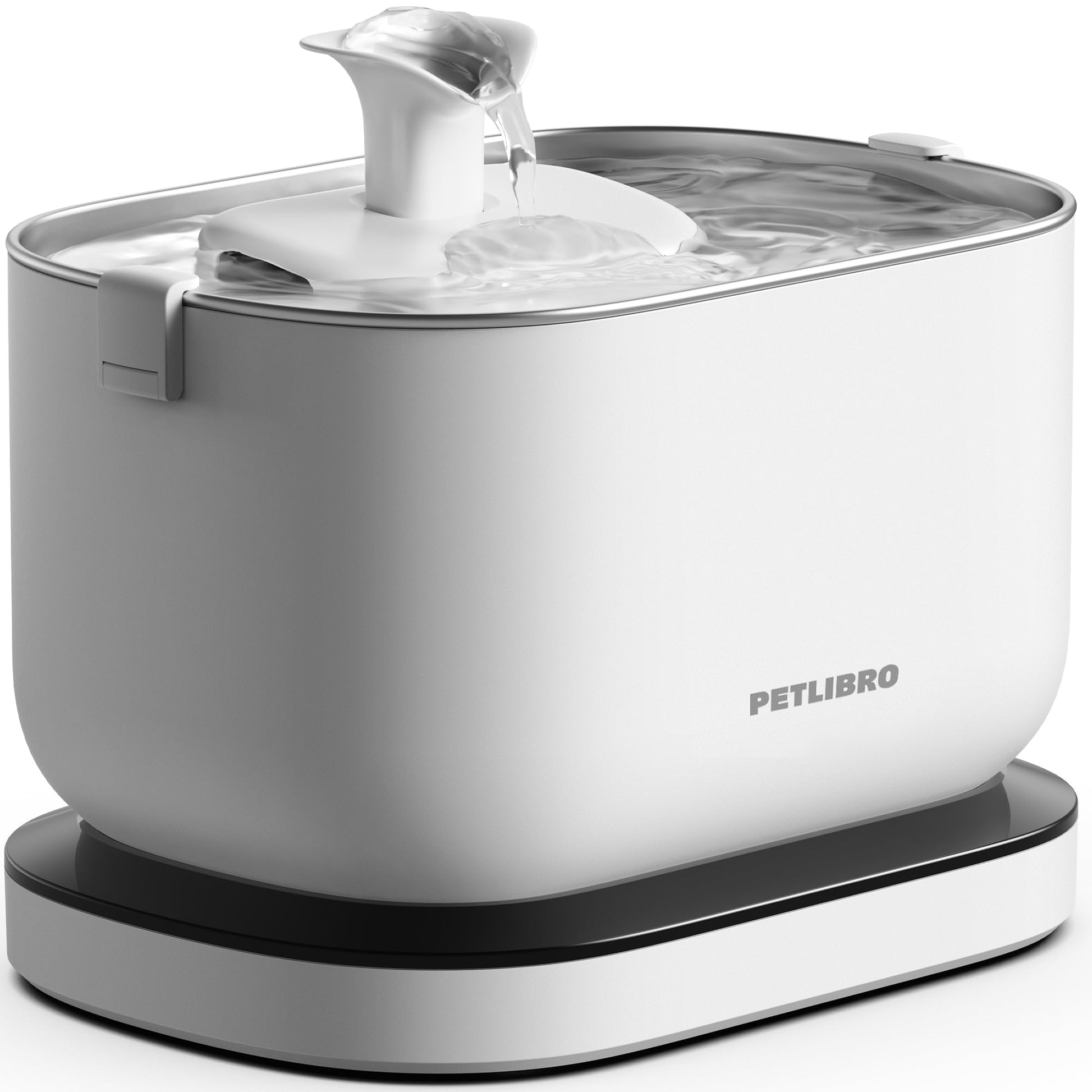 PETLIBRO Cat Water Fountain Battery Operated, Rechargeable, 2.5L/84oz Dockstream Wireless Pet Water Fountain, Water Dispenser with Wireless Pump, Easy Cleaning, BPA-Free for Cats, Pets - DeKove