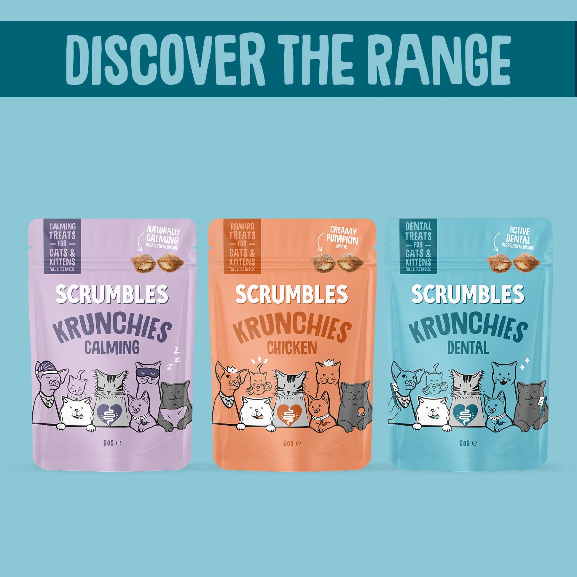 Scrumbles Dental Krunchies Cat Treats - DeKove