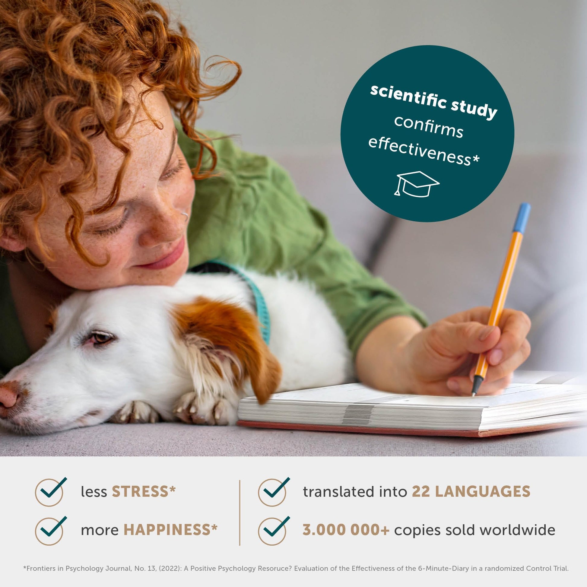 6-Minute Diary – 3-Million-Copy Bestseller Gratitude Journal for Women & Men – Guided Mental Health Journal Based on Positive Psychology – Daily Manifestation Journal for Self-Care & Mindfulness - DeKove