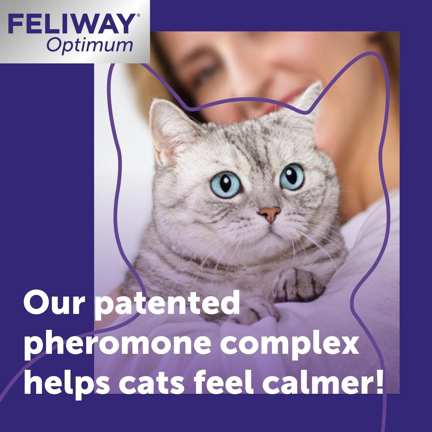 FELIWAY Optimum 30 Day Cat Calming Odourless Plug In Pheromone Diffuser Starter Kit, 48ml - Helps Solve Signs of Stress in Cats & Kittens, Veterinary Recommended, Drug-free, Clinically Proven - DeKove
