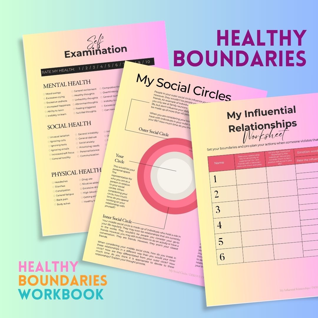 Healthy Boundaries eBook + Workbook - DeKove