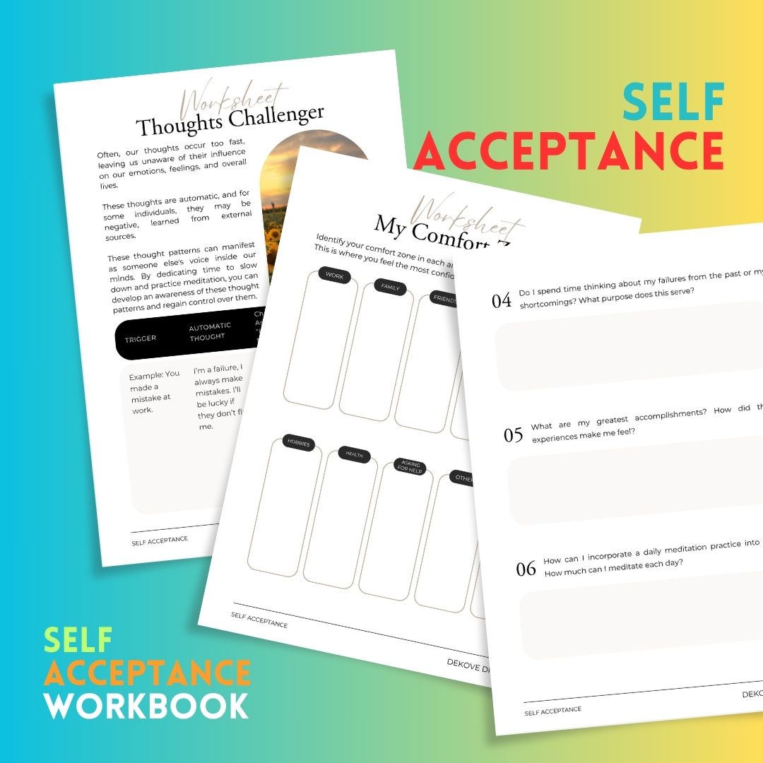 Self Acceptance eBook + Workbook - DeKove
