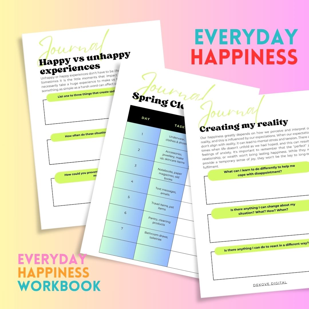Everyday Happiness eBook + Workbook - DeKove
