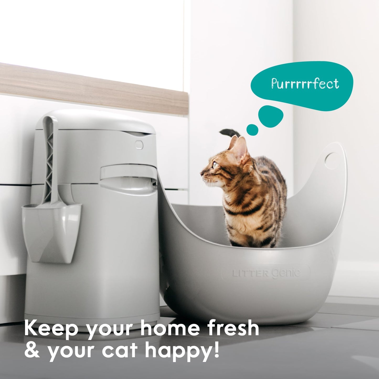 Litter Genie Easy Roll Bin with 1 Refill - DeKove