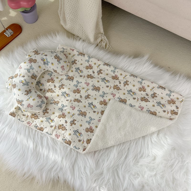 Adorable Pet Blanket With Pillow - DeKove