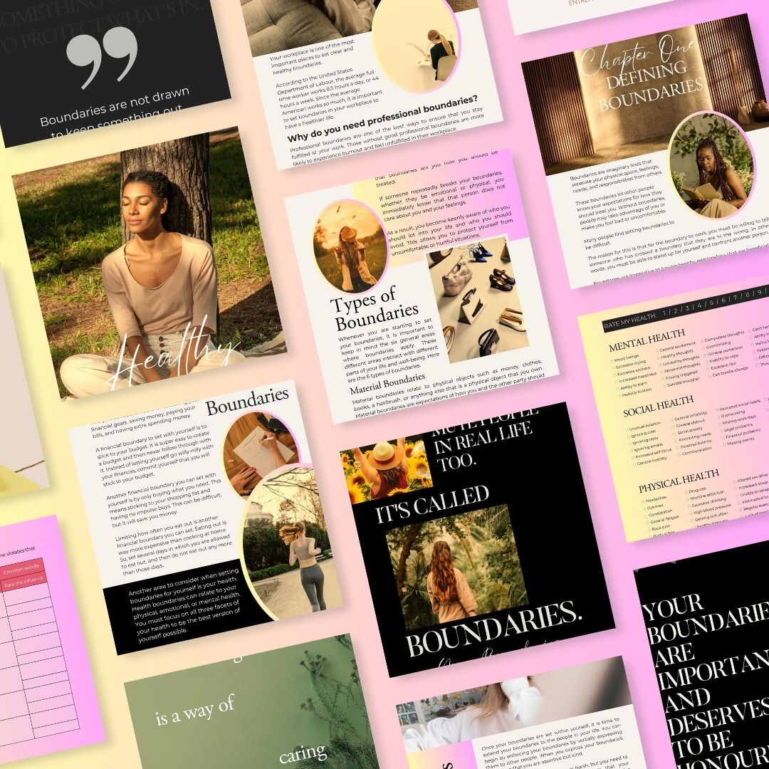 Healthy Boundaries eBook + Workbook - DeKove