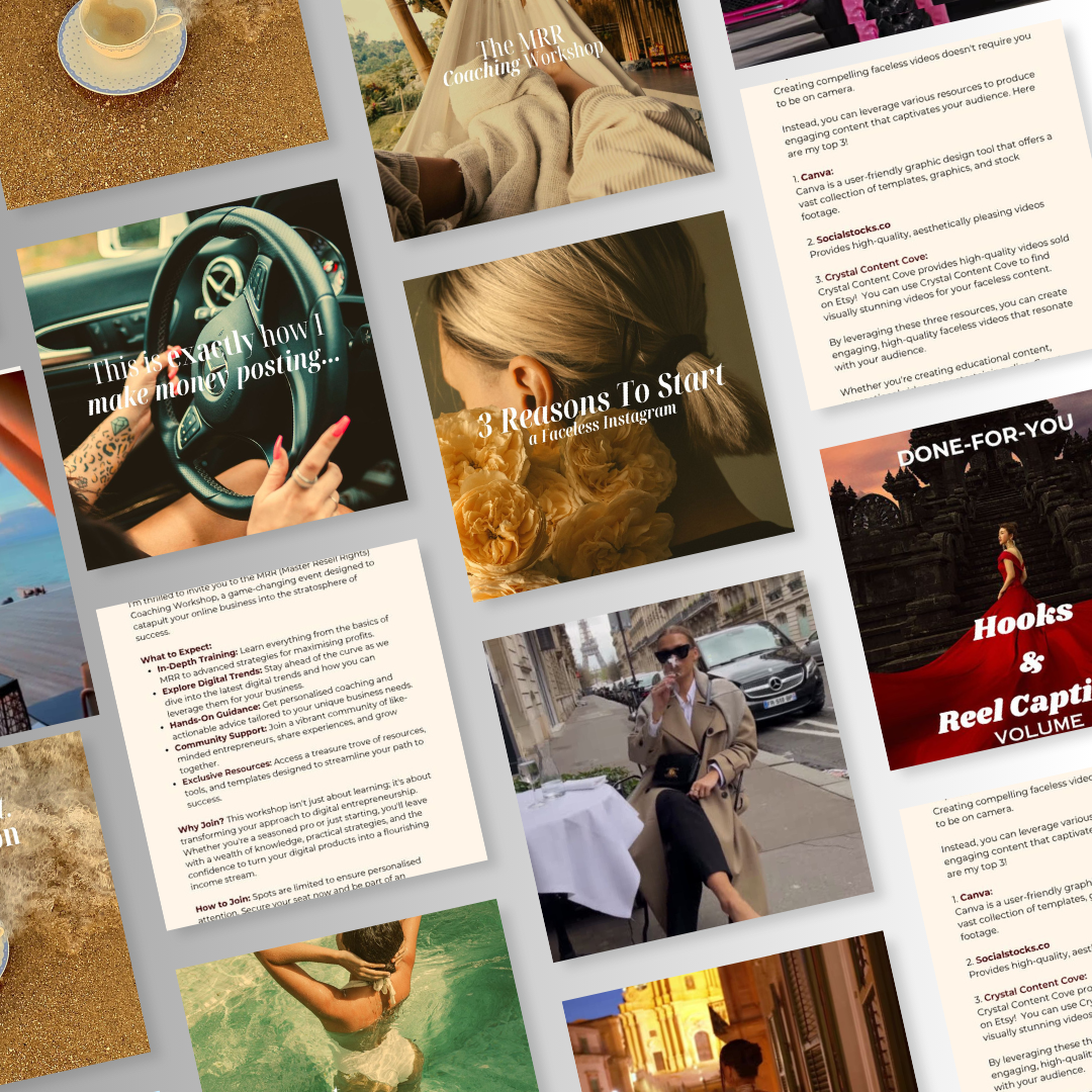 Vol 1. Instagram Reels, Hooks, Captions & Reel Covers - DeKove