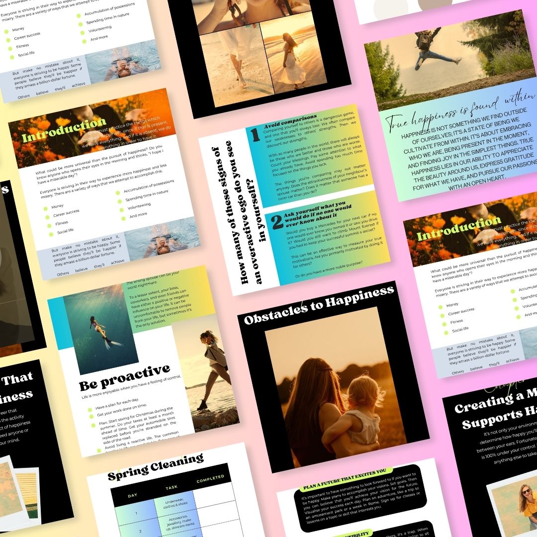 Everyday Happiness eBook + Workbook - DeKove