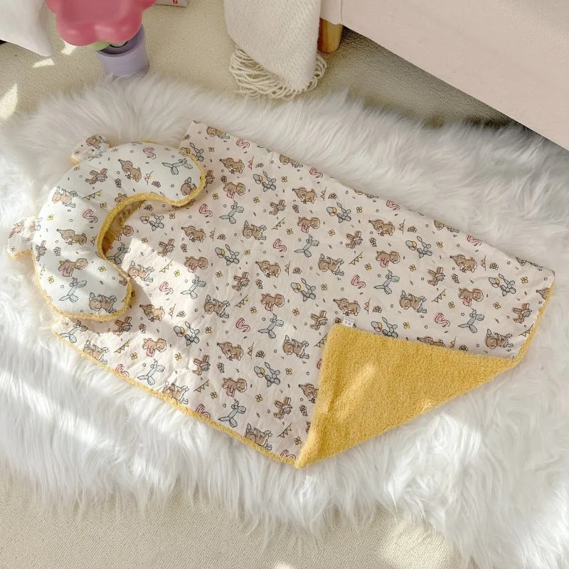 Adorable Pet Blanket With Pillow - DeKove