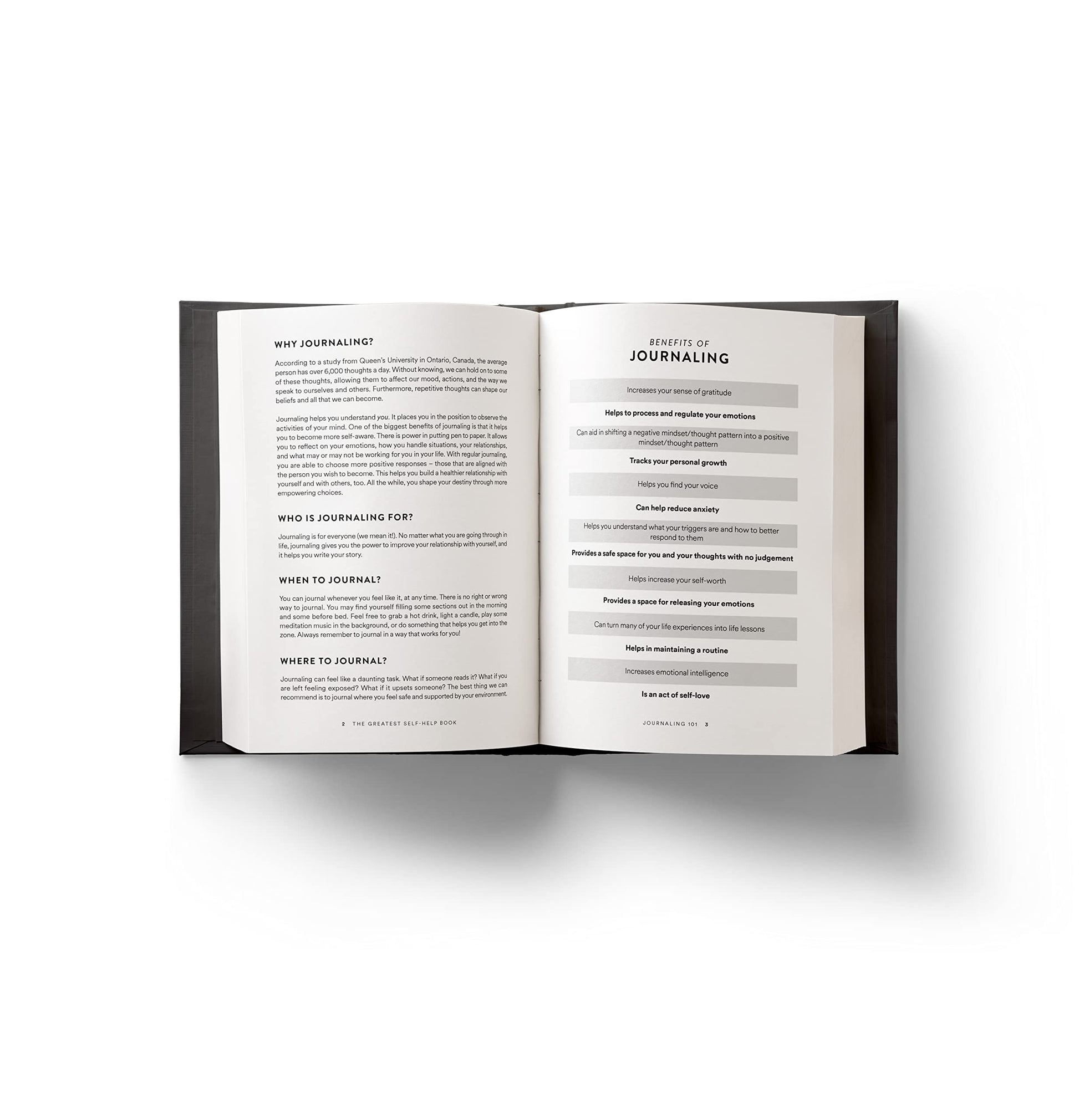 The Greatest Self-Help Book (is the one written by you): A Daily Journal for Gratitude, Happiness, Reflection and Self-Love - DeKove