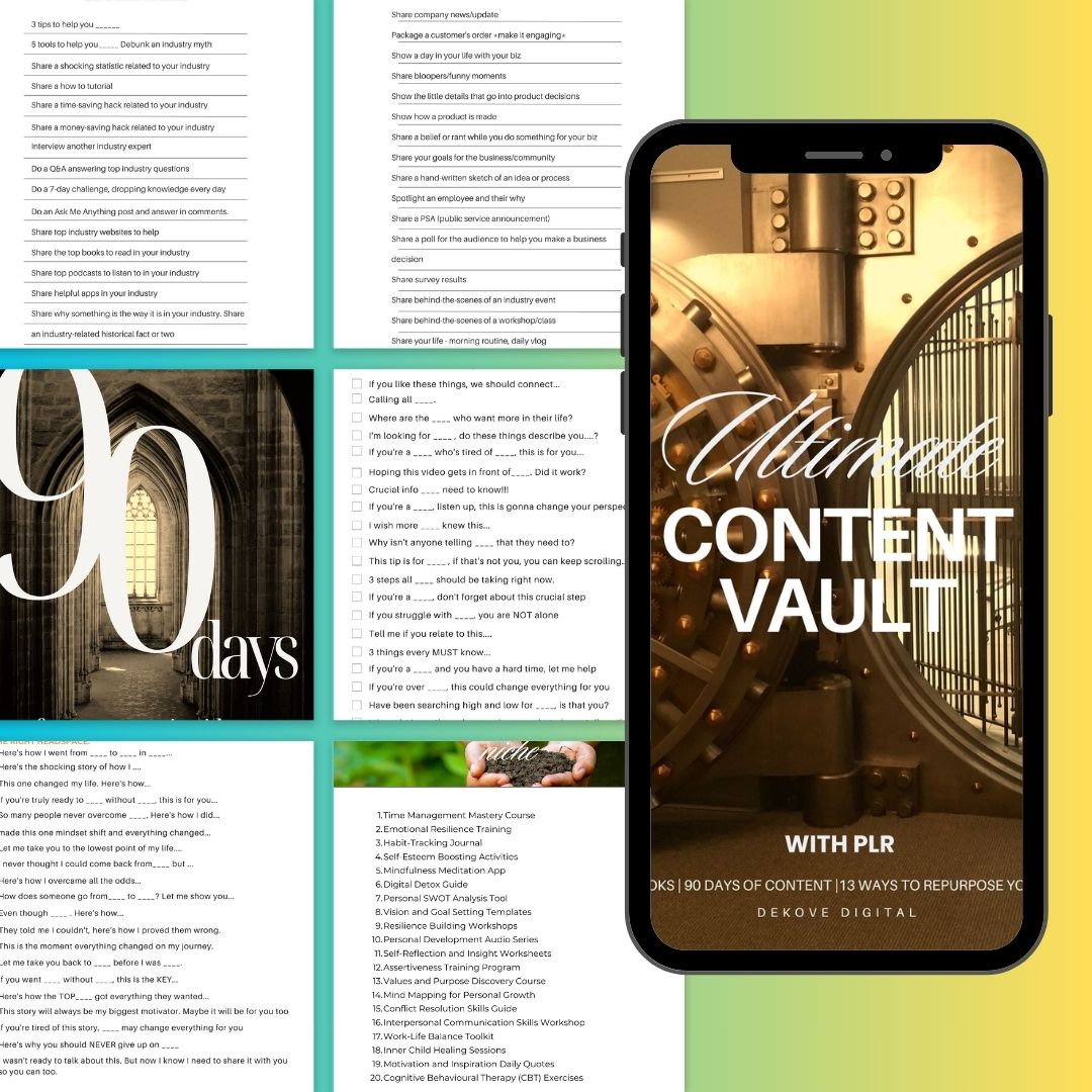 Ultimate Content Vault 💎 - DeKove