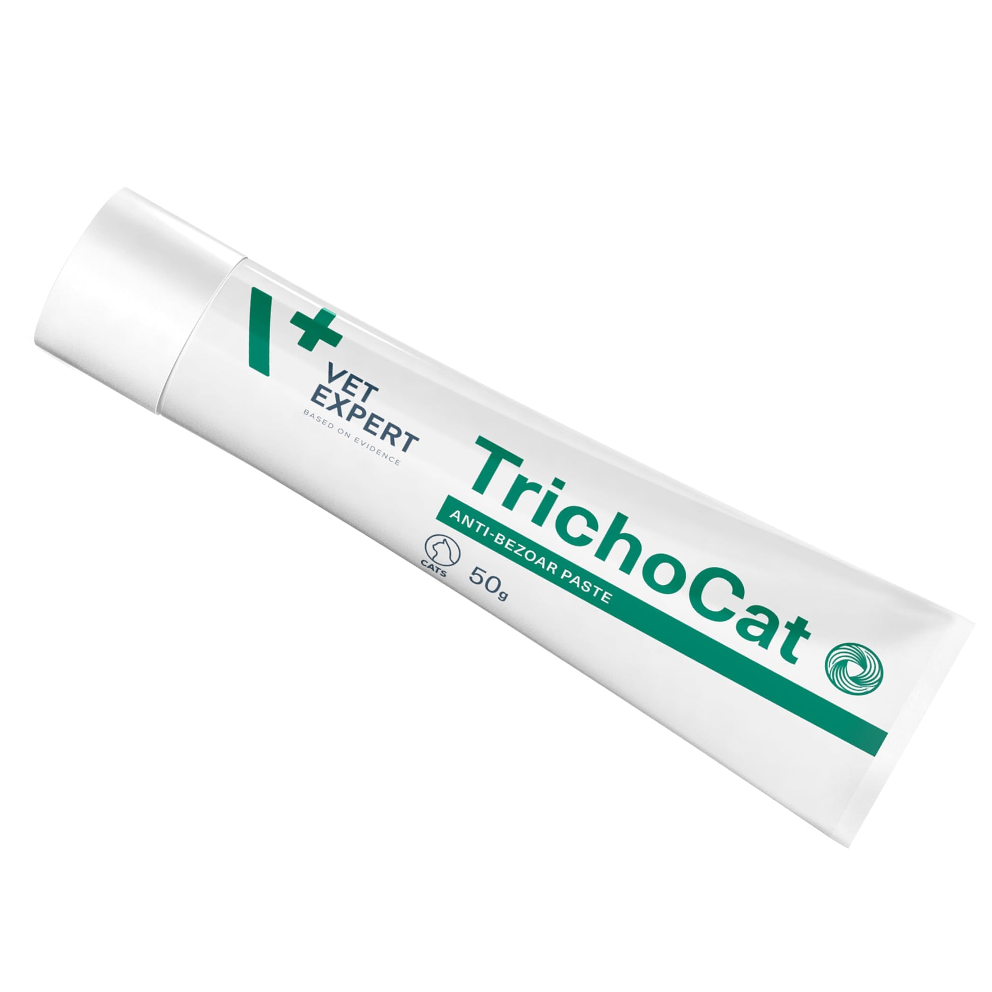 Vet Expert TrichoCat Hairball Treatment for Cats – Prevents and Removes Hairballs with Soy Oil, Yeasts, Taurine, and Vitamins E, B2, B3 – 50g Paste - DeKove